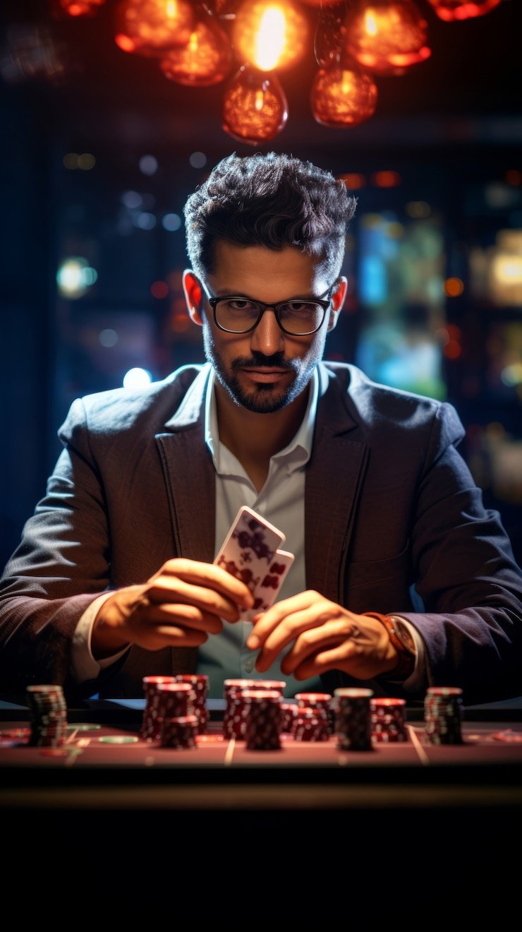 Studio live-dealer Dragon Tiger dengan host profesional dan kartu yang ditampilkan jelas